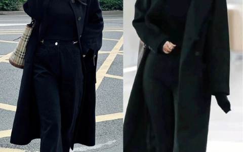 韓國女生的「黑色穿搭」成為一道街頭的時尚風景！