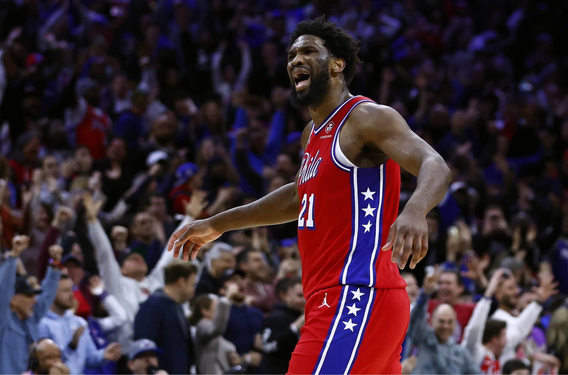 完敗！傑倫格林20+5+3，恩比德41+10，打破NBA紀錄，成現役第一人