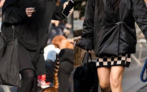 黑大衣、黑羽絨服，冬季時尚穿搭看韓國。