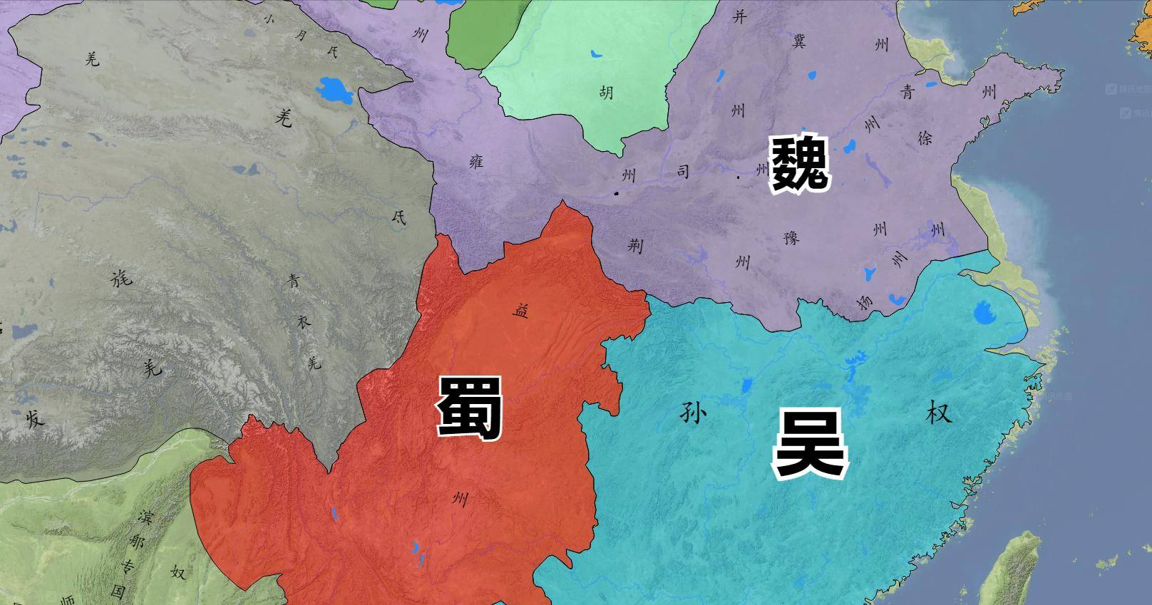 三國時期，東吳率先北伐，次數並不比蜀漢少。