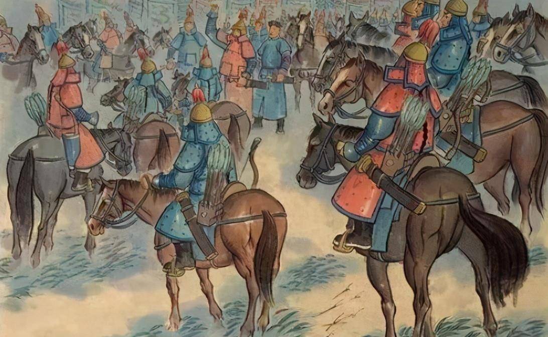 清朝軍隊除弓馬騎射外，還有火器。