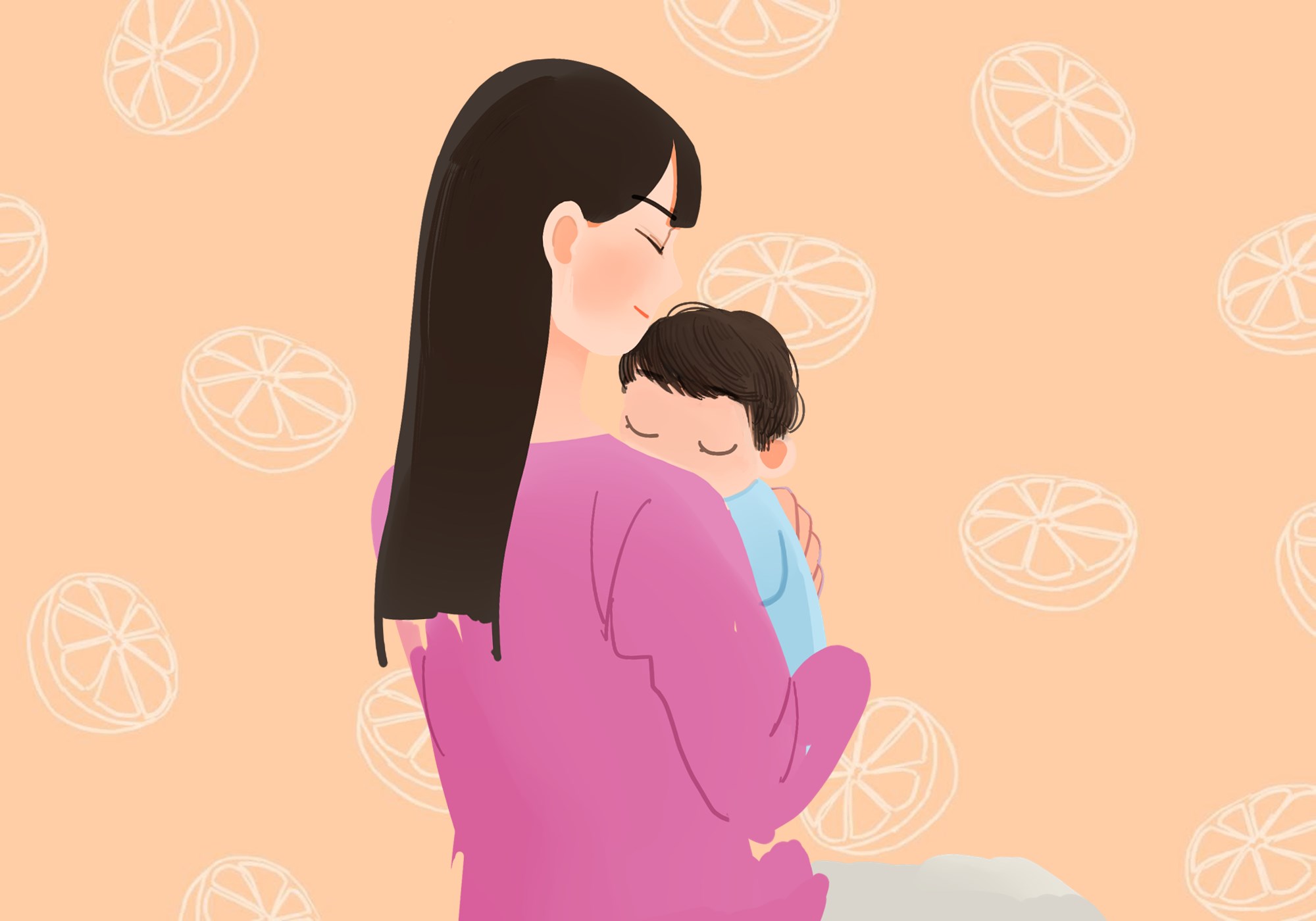 媽媽們多抱抱孩子，不要在意別人怎樣講。