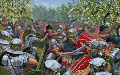 伊姆瑪亞戰役：羅馬輕騎兵完爆東方具裝甲騎